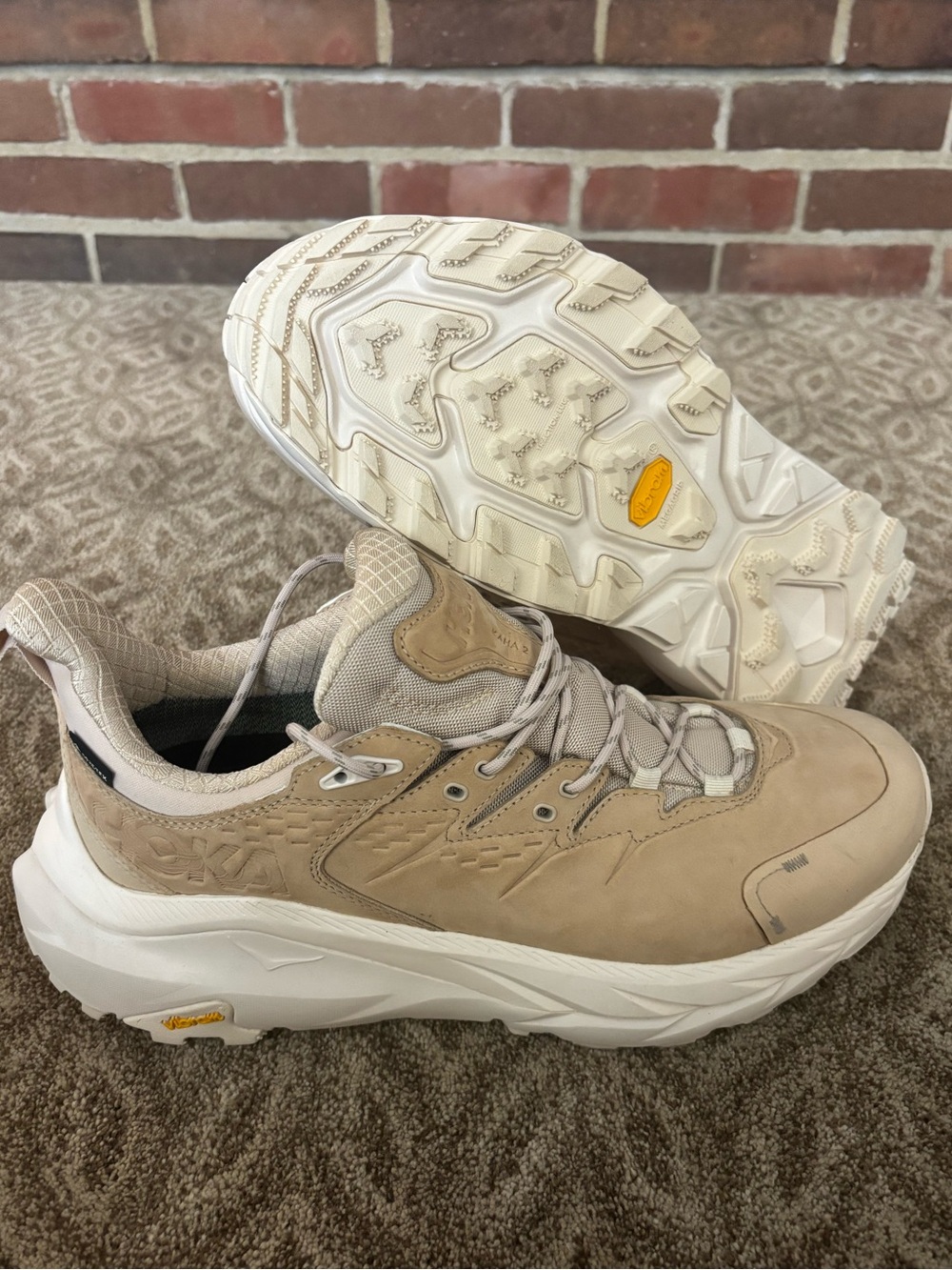 Hoka One One Kaha 2 low GTX gore-Tex oak beige hiking shoe - Picture 5 of 11